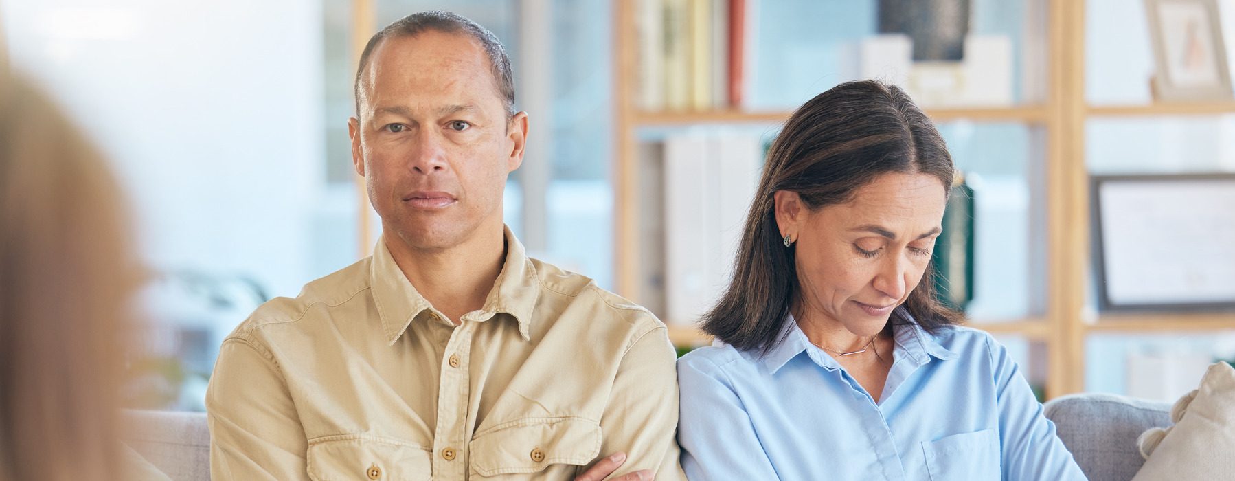 couple on divorce therapy