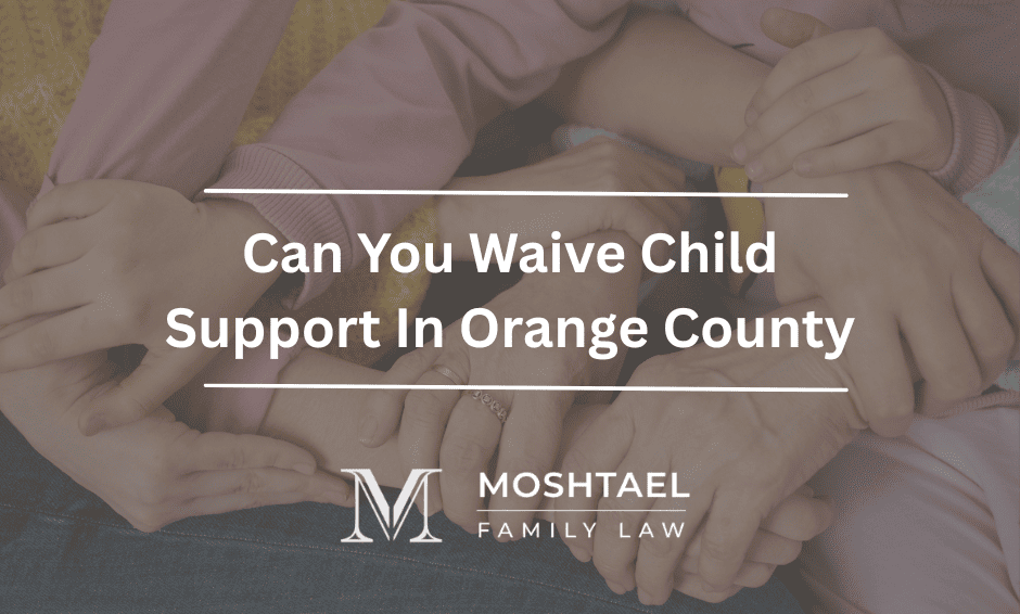 Can You Waive Child Support In Orange County